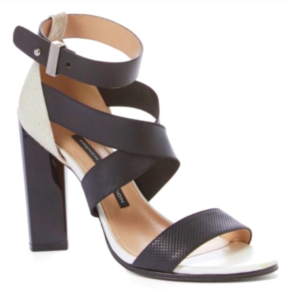 Black/cream shoes size 8. Good condition, usual wear on soles.